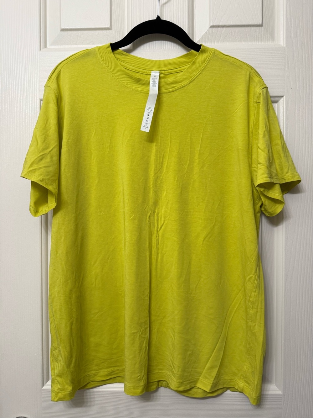 lululemon athletica Relaxed Short Sleeve Crew in Neon Yellow